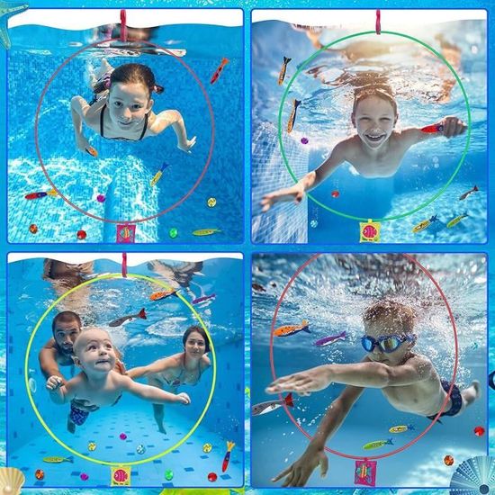 100 Pierres Précieuses De Plongée RAFIYU – Animaux Marins En Acrylique – Jeux De Piscine Et Plage – Dès 3 Ans