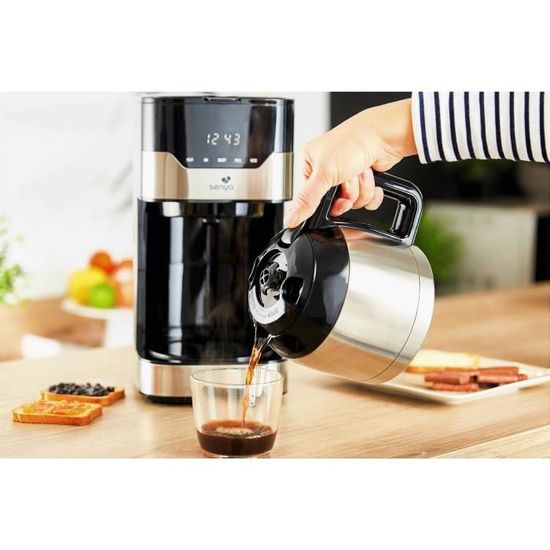 Livoo DOD179 Cafetière isotherme programmable