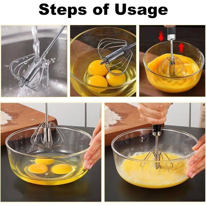 Lot De 2 Fouets En Acier Inoxydable Pour La Cuisine, Le Mélange (2 Pièces