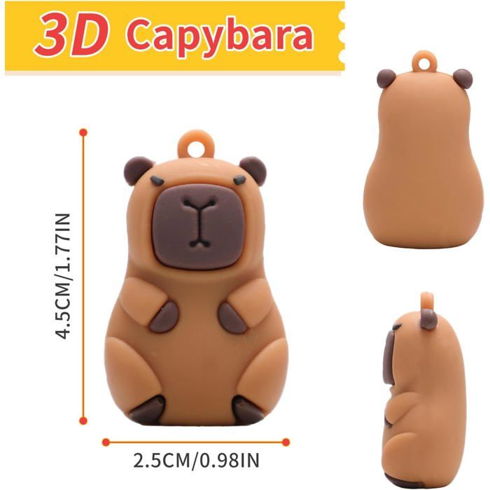 Calendrier De L’Avent Capybara 2025 3D – 24 Figurines Mobiles De Cochons D’eau, Décoration De Noël Et Cadeau Surprise