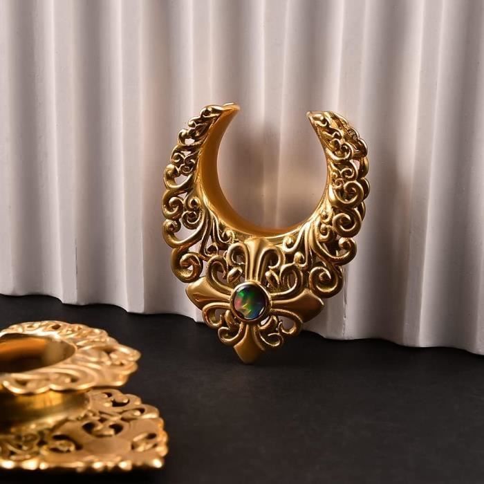 Ecarteur Oreilles Plug Tunnel Selle Jauges Champignon En Acier Inoxydable étirement Extenseur Piercing 8mm à 19mm (14mm(9/16"), Argent