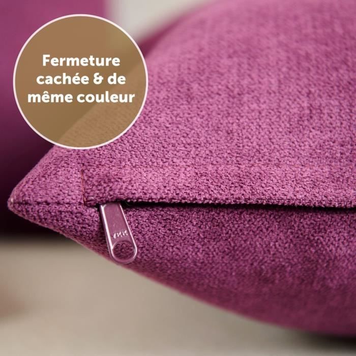 Lot De 2 Housses En Coton Pour Coussin D’allaitement – Fermeture éclair Cachée, Doux Et Lavable, Couleur Rose