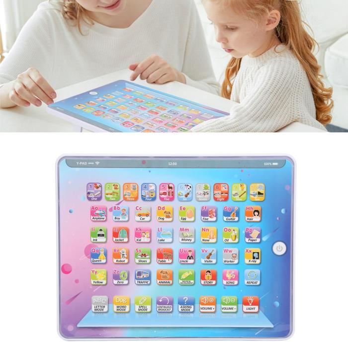 Machine D'apprentissage Pour Enfants, Tablette D'apprentissage Pour Enfants  Lettres Anglaises Légère 17,8 Cm Taille Parfaite Pour L'éducation Précoce 
