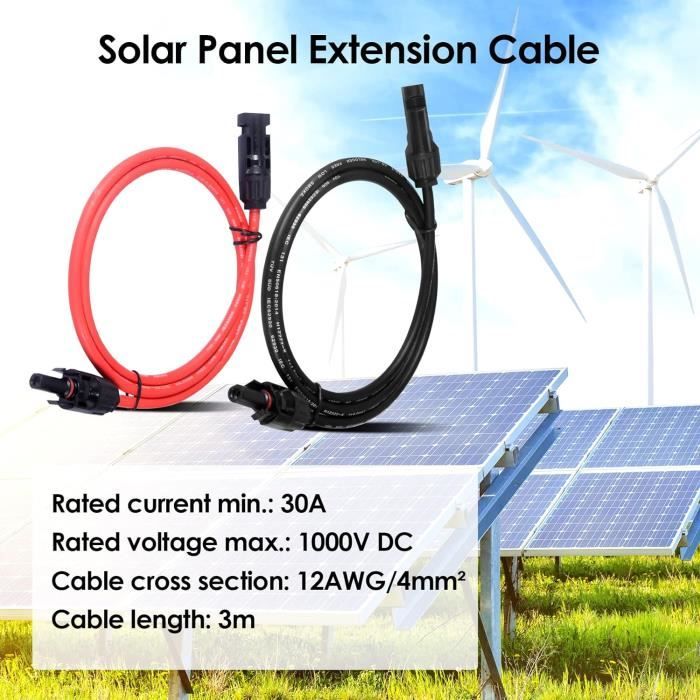 2 Connecteurs Rapides Pour Panneau Solaire – IP67, étanches, Prêts à Brancher !