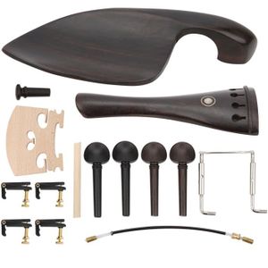 JEU DE 4 chevilles d'accord de violon bois d'ébène/bois de jujube JEU DE 4 chevilles d'accord de violon bois d'ébène/bois de jujube