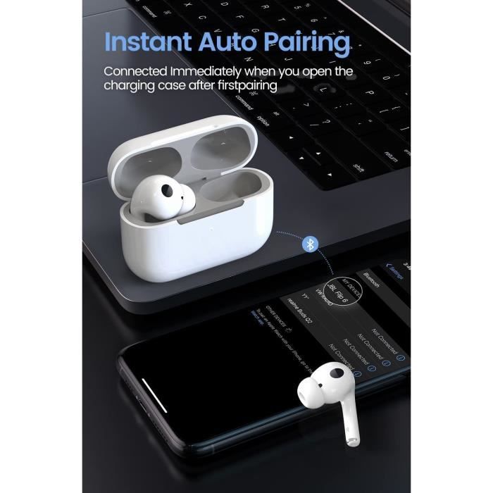 Écouteurs stéréo sans fil Bluetooth 5.1, casque d'écoute avec boîte de  chargement, pour iPhone 11 12 Android Xiaomi TWS – les meilleurs produits  dans la boutique en ligne Joom Geek