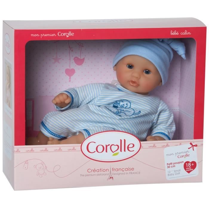 Poupon Bébé Calin Maud - Corolle - 30 cm - Corps souple - Yeux dormeurs -  Senteur de vanille - Cdiscount Jeux - Jouets