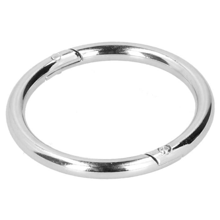Pince Nez Vache En Acier Inoxydable Avec Chaîne 33 Cm – Anneau De Traction Robuste Pour Bovins