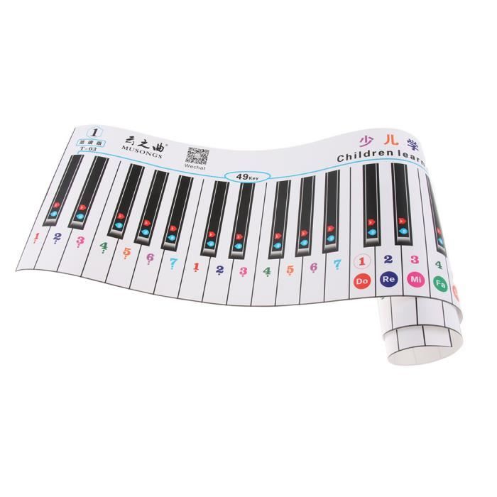 Acheter Autocollants pour clavier de Piano, 25/49/54/61/88 touches, clavier  électronique, symbole autocollant de Note