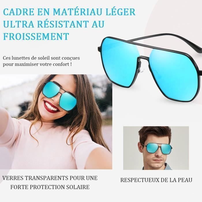JANZDIYS Lunettes de Soleil pour Homme et Femme Lunettes de Soleil
