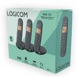 Téléphone fixe sans fil - LOGICOM - DECT ILOA 350 TRIO - Noir - Sans répondeur-4