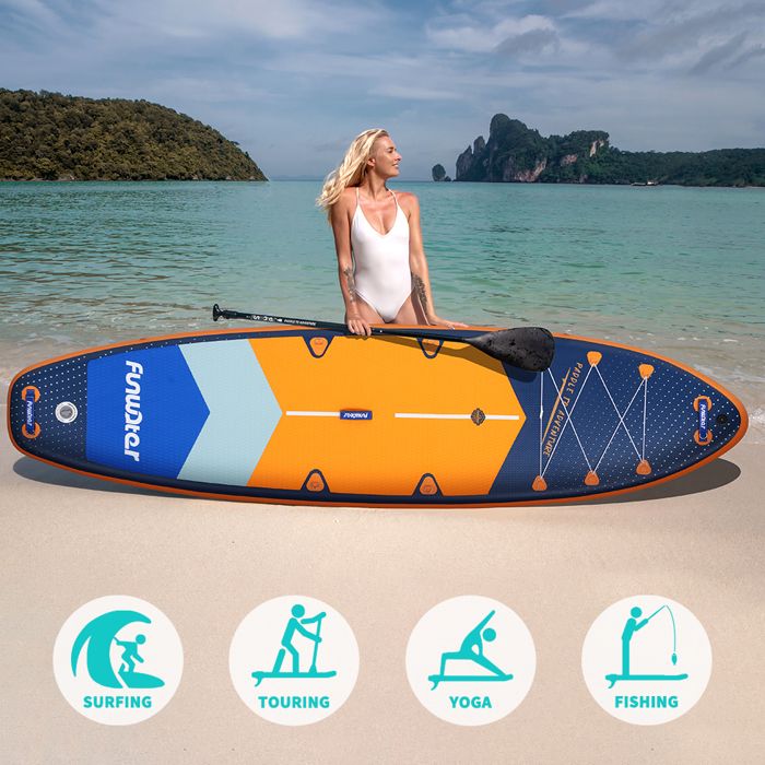 FunWaterPlanche de Paddle Gonflable Antidérapante, Sports Aquatiques — free download