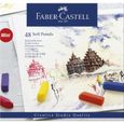 FABER-CASTELL Boîte 48 Demi Pastels Carrés Tendres-0