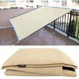 Tbest Filet d'ombrage 6 broches HDPE Mesh Anti-UV Sunblock Pare-soleil Net Cover pour Balcon Yard 2 * 2m-0