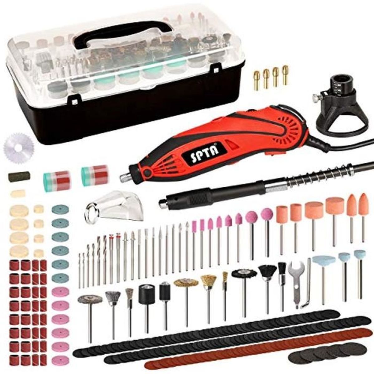 Outil Rotatif NArra 1200W Avec Tige Flexible - Meuleuse, Polisseuse Multifonction