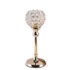 BRAND Verre Cristal Perles creux de soirée de mariage Bougeoir Décor Lampe Support Accueil Rétro Nouveau - Or 300