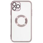 Coque de téléphone - AVIZAR - iPhone 11 Pro Max - Silicone Gel - Protection Chocs - Rose Gold Chromé
