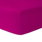 HOMEROKK Drap Housse 180 x 200 cm - FUSHIA 100% coton 57 fils / cm
