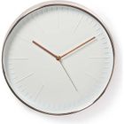 NEDIS Horloge murale circulaire - Ø 30 cm - Blanc et Or rose