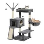 Arbre à Chat pour Gros Chat - PAWZ ROAD - AMT0150GY - Gris - Grand - A monter soi-même
