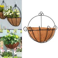 Pot de fleur,Pot à plantes suspendu au mur, demi-rond, utilisation totale, pour l'intérieur et l'extérieur, panier à [F760369656]