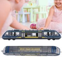 Modèle de train en alliage pour enfants - CUQUE - Jouet éducatif - Cadeau d'anniversaire - Blanc - 3 ans et plus