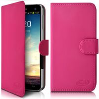 Housse Etui Portefeuille Universel M Couleur Rose Fushia pour Samsung Galaxy Note 3 Lite