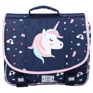 CARTABLE Cartable MILKY KISS Born to Be Licorne 2 compartiments 38cm