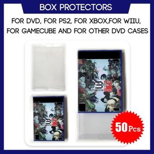 HOUSSE DE TRANSPORT 50 pcs - Manchon de protection pour DVD pour PS2 pour Xbox pour Wii pour WiiU pour Gamecube Game sur mesure,