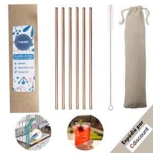 Lot de 200 pailles souples en plastique jetables en plastique de 20,3 cm de long et ray/ées multicolores sans BPA