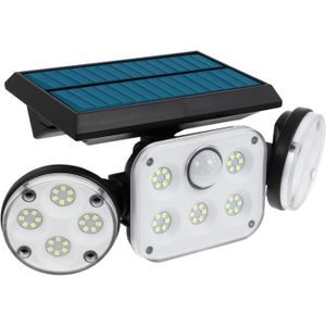 APPLIQUE EXTÉRIEURE Applique extérieure solaire à détecteur de mouvement - 1 tête - LED - Noir