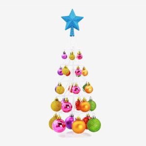 Pack 24 Noir Mix 60 mm Incassable Boules Décorations Pour Arbres De Noël à thème