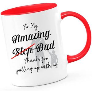 Boîte cadeau Tasse de beau-père à mon incroyable beau-père Merci de m'avoir offert un cadeau pour lui papa tasse d'anniversaire fêt{CD2503897}