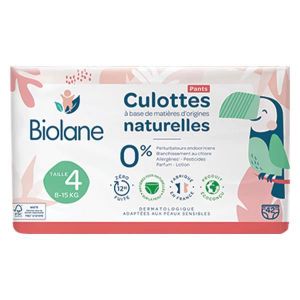 COUCHE Couches Culottes Naturelles - BIOLANE - Taille 4 -