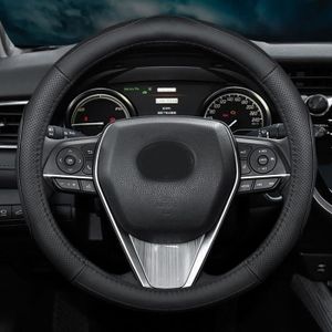 Housse de Volant de Voiture en Fibre de Carbone Noire antidérapante Cousue  à la Main, pour Audi A3 (8P) A4 (B8) A5 A8 A8 L Q7 RS 4 S4 S5 S6