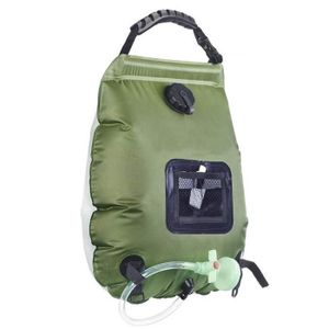 TENTE DE DOUCHE Accessoire Camping,Sacs de douche portables pliables 20l,sacs de stockage d'eau solaire,sacs de douche chauffante pour - Type Green