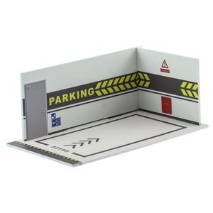 VOITURE - CAMION 1:32 Parking Modèle Voiture Moulé Sous Pression Garage Pour Diorama Collection Fond 32168 Blanc