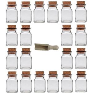Packea packaging market - Mini bouteille en verre avec bouchon de liège,  bocaux vides de 12ml, 15ml, 20ml, 30ml et 40 ml flacons de sucreries,  Safran, épices. #packea #packaging #emballage #safran #epices #