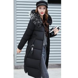 DOUDOUNE Parka Femme - NOIR - Doudoune à Capuche en Duvet C