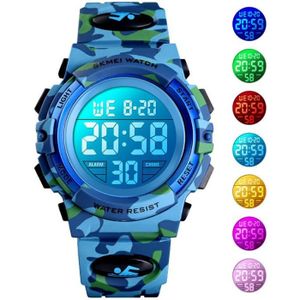 Montre Militaire Homme Sport LED Double Affichage Camouflage Verte Vert, -  Achat/vente montre Homme Adulte Vert Simili - Cdiscount