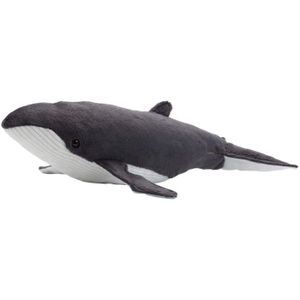 PELUCHE peluche Baleine à Bosse de 33 cm gris blanc