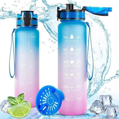 CodiCile Gourde Sport 1l Bouteille d'eau de sport 1 l sans BPA avec