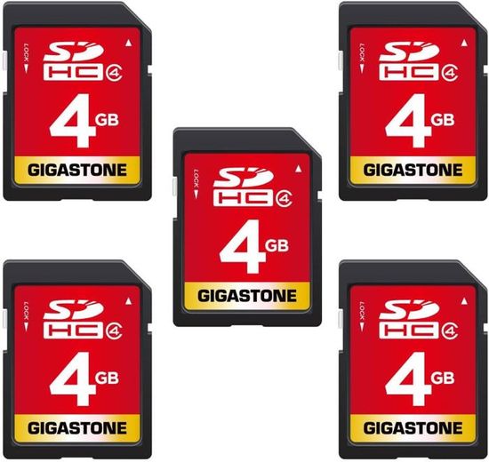 Carte Micro Sd Gigastone Lot De 2 Cartes Mémoire 4K Pro 64 Go Compatibles Micro Sd 128go