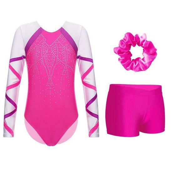 Justaucorps Gymnastique Fille Thème Noël - Costume Lutin/Elfe Avec Paillettes Et Clochette, Pour Danse, Patinage, Fêtes (3-16 Ans)