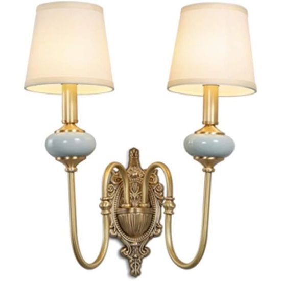 Applique Murale Intérieur Français Style Pastoral Lampe Murale Double