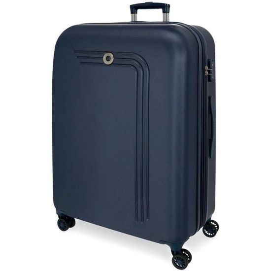 Valise rigide moyenne Riga - Bleu Marine - 49x70x27 cm - 72L - 4 roues ...