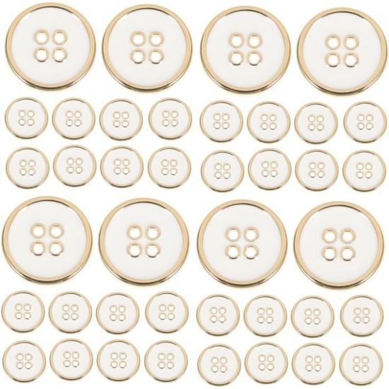 Lot De 40 Boutons Ronds En Tissu Et Plastique Pour Couture, En Satin Noir, Pour