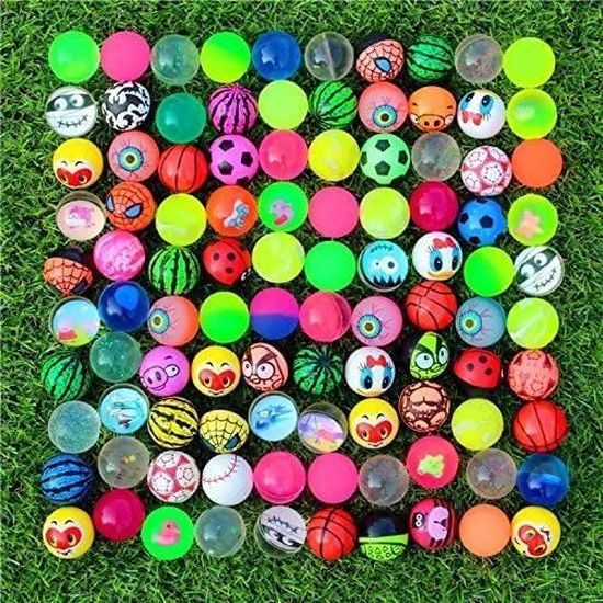 Balles Rebondissantes 30 Pièces Assortiment Coloré - Haut Bouncing Balls 32mm Caoutchouc Pour Enfants, Fêtes Et Pinata