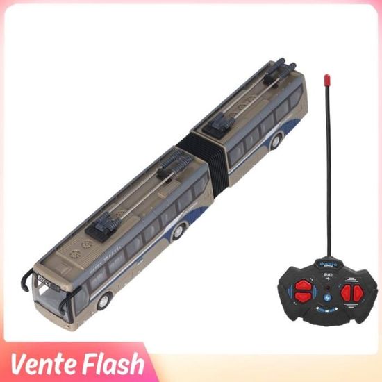 Bus Scolaire Télécommandé 1/32 SUPYINI – RC Avant/Arrière/Gauche/Droite, Jouet Éducatif En ABS Solide, Batterie Incluse, Enfant