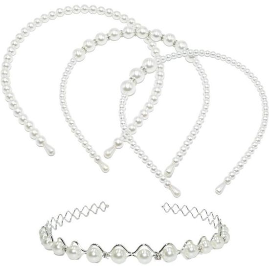 2 Pièces Serre Tete Femme Paillette Serre-Tête Con Strass Bandeaux